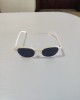 Fashionable black slimming ultra-light sunglasses