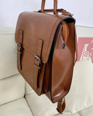 Retro casual large capacity shoulder bag